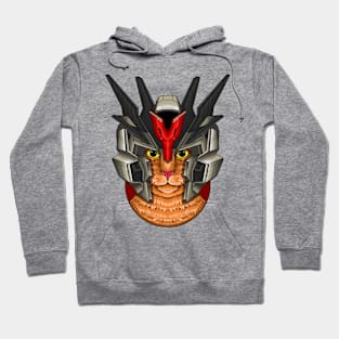 Feline Mecha: Gundam Helmet Edition 3 Hoodie